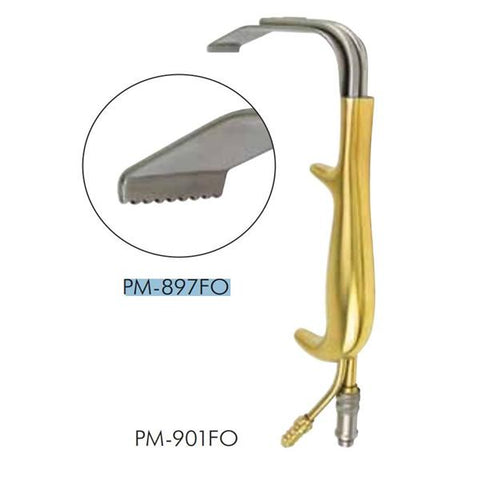 Miltex Retractor Padgett 90x24mm Teeth Stainless Steel/Fiber Optic Each - Integra Miltex - PM-897FO