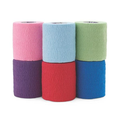 Medline Industries Inc Bandage CoFlex LF2 Compression Foam 3"x5yd LF Cohesive Colorpack 24/Ca - MDS089003CP