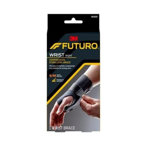 3M Consumer Health Care Support Futuro Energizer Wrist Black Size Large/X-Large Left 12/Ca - 48403ENR