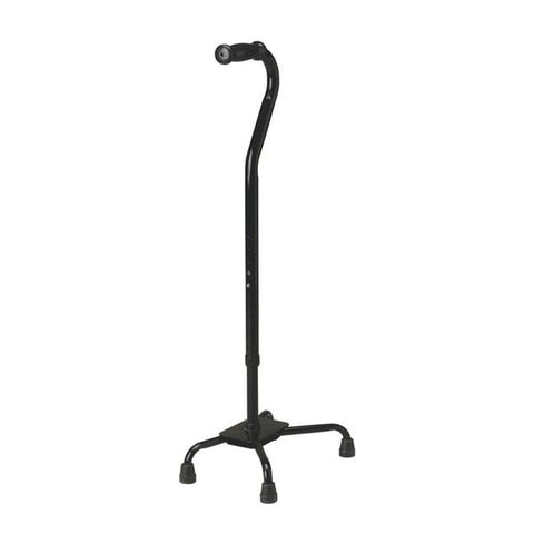 Medline Industries Inc Cane Quad Basic Bariatric Steel 500lb Capacity 29-38" Black Adult 1Ea/Ca - MDS86222XW
