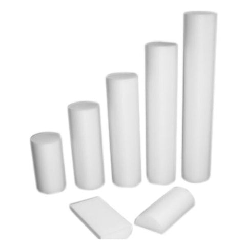 Fabrication Enterprises Roller Therapy CanDo 36x3" Half Round White Polyethylene Foam Each - 30-2116