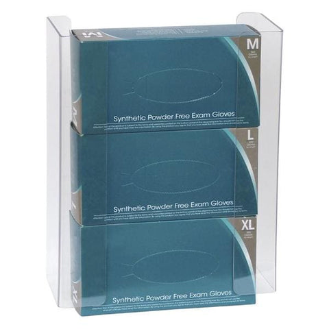 Omnimed Inc Glove Box Holder PETG Plastic Triple Clear Each - 305362