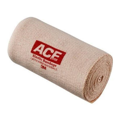 3M Consumer Health Care Bandage ACE 4"x2yd Stretch Elastic Velcro Closure Beige Latex 72/Ca - 207604