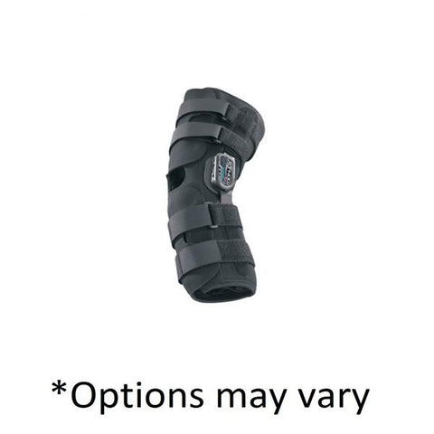 DJO, Inc Brace Wraparound Playmaker Adult Knee Drytex Black Size Small Each - 11-0666-2