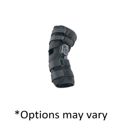 DJO, Inc Brace Wraparound Playmaker Adult Knee Drytex Black Size Large Each - 11-0666-4
