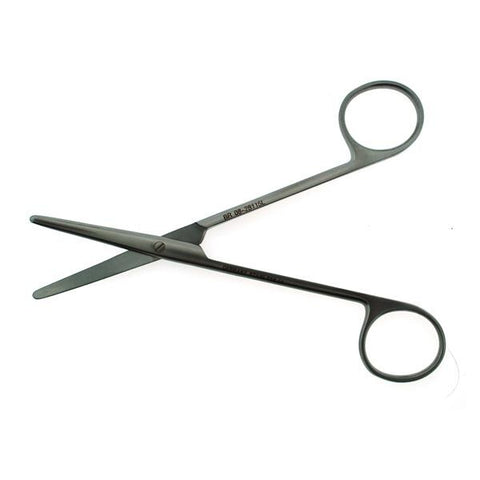 BR Surgical, LLC Scissors Metzenbaum 5-3/4" Blunt/Blunt Smooth Curved Left Hand SS Each - BR08-28115-L