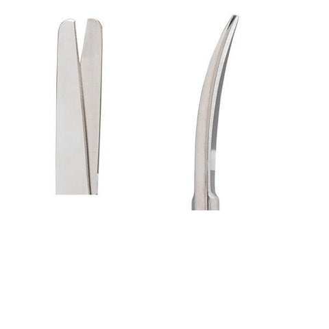 Miltex Scissors Operating Vantage 4-1/2" Blunt/Blunt Smooth Curved Stainless Steel Each - Integra Miltex - V95-52