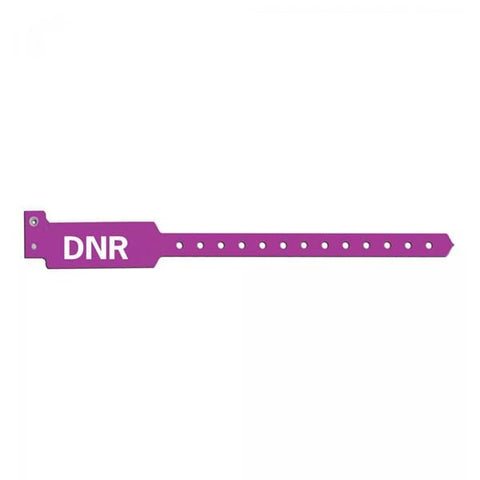 Precision Dynamics Corp. Wristband Identification Sentry SuperBand Poly Purple Adlt/Ped DNR Alert 500/Bx - 5075-33-PDM