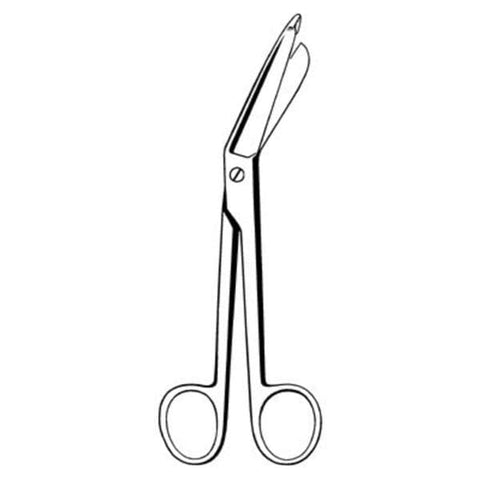 Sklar Instruments Scissors Bandage Lister Merit 7-1/4" Blunt/Blunt Smooth Angled SS Each - 97-241