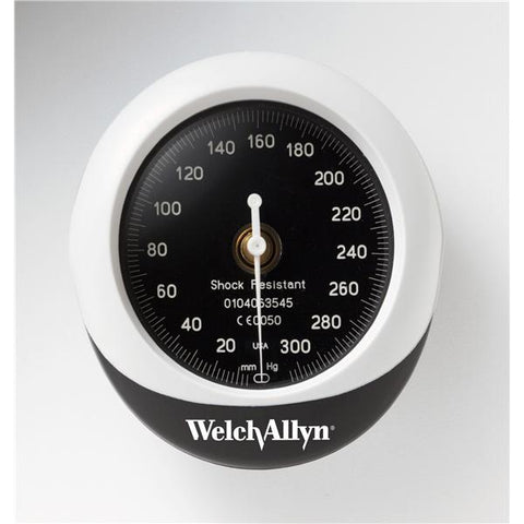 Welch Gauge Aneroid DuraShock Silver Series 300mmHg Black/Gray Eachch - Allyn - DS45