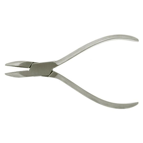 Hermann Medizentechnik Pliers Needle Nose 5-1/2" Grooved Stainless Steel Each - BR33-56714