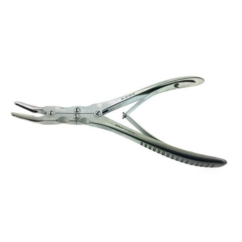 BR Surgical, LLC Rongeur Beyer 7" 4mm Curved Serrated/Double Action 4mm Stainless Steel Rsbl Each - BR32-20118