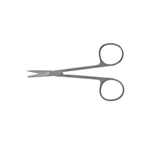 Teleflex LLC Scissors Surgical Knapp Iris 4-1/2" Sharp/Blunt Straight Stainless Steel Each - 144338