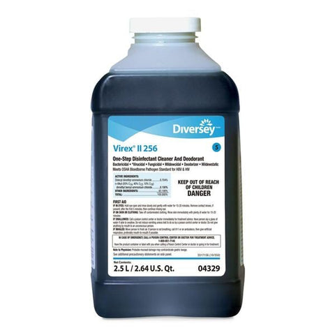 Johnson Diversey Cleaner Germicidal Virex II 256 2.5 Liter Mint 2/Ca - 4329