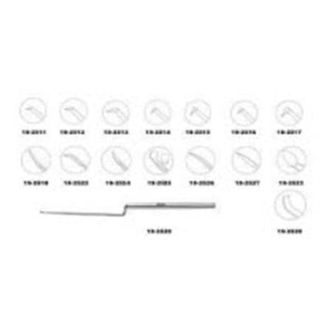 Miltex Pick House 6-39/64" Octagonal Handle 0.66mm Long Point/30 Degrees Oval SS Each - Integra Miltex - 19-2513