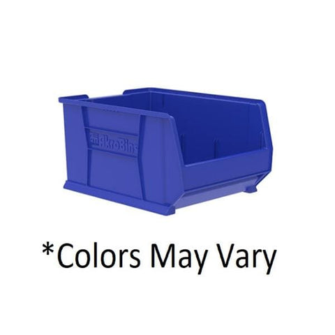Akro Bin Storage Super-Size AkroBins 23-7/8x18-1/4x12" Blue Plastic W/ Lbl Hldr Eachch - Mils - 30289BLUE