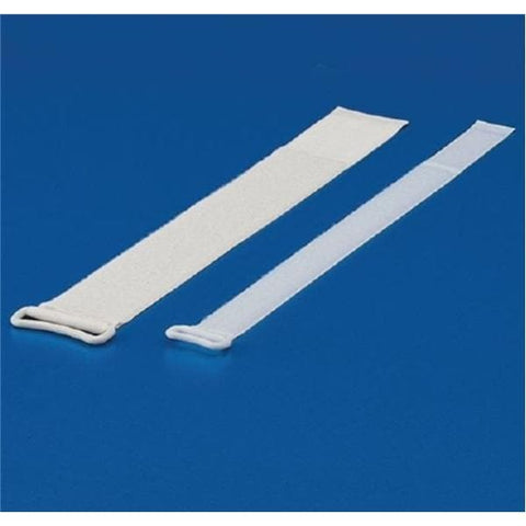 Patterson Med(Sammons Preston) Strap Hook & Loop Rolyan Nylon 2x14" White 10/Pk - A2887