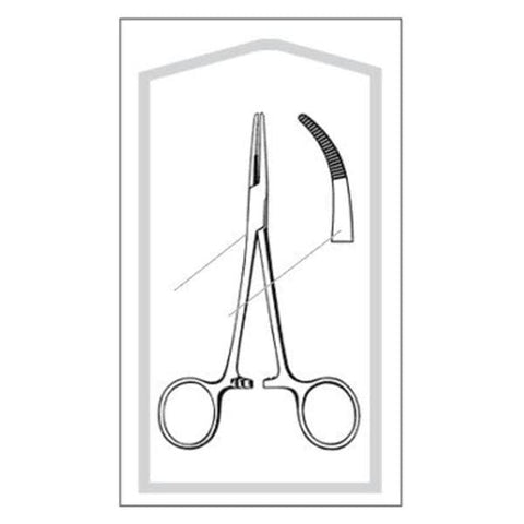 Sklar Instruments Forcep Hemostatic Kelly Econo 5-1/2" Blunt Curved SS Disposable 25/Ca - 96-2563