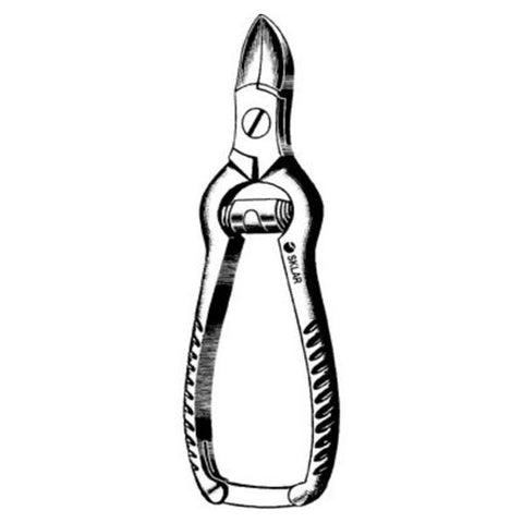 Sklar Instruments Nipper Nail 5-1/2" Concave Blades Barrel Spring Stainless Steel Each - 97-1046