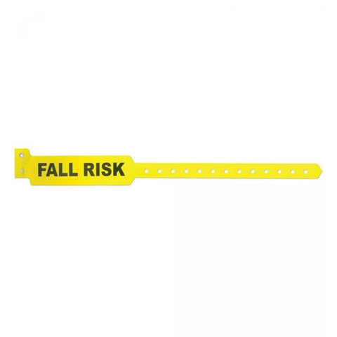 Precision Dynamics Corp. Wristband Identification Sentry Polyester Yellow Adult Fall Risk Alert 500/Bx - 5055-14-PDM