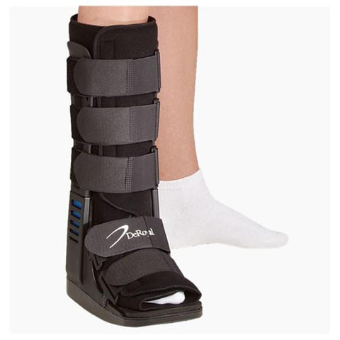 Deroyal Industries Inc Walker Inline Standard Ankle/Leg/Foot Adult Black Size Medium Each - 15530006