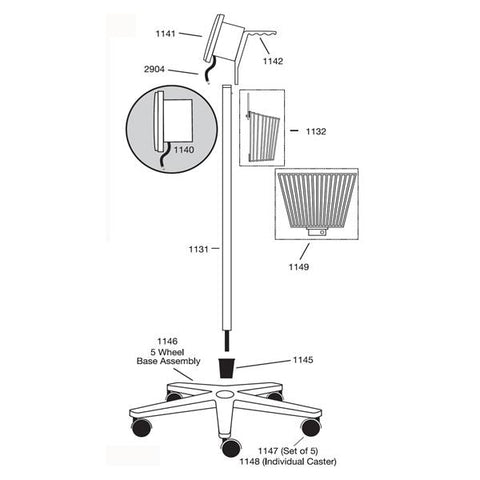 W A Baum Co Inc Tubing Blood Pressure For Roll-By Unit 4" Black Eachch - 2904