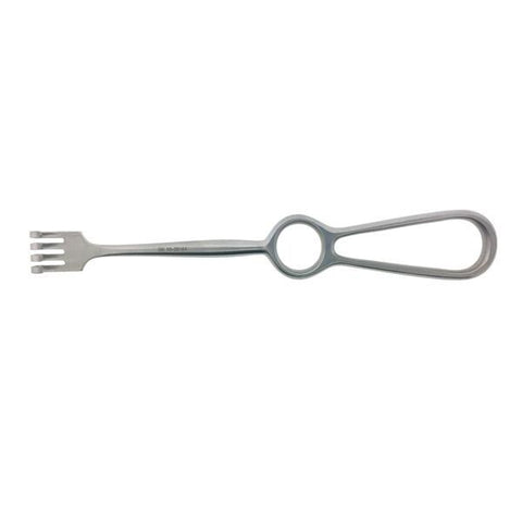 BR Surgical, LLC Retractor Volkman 8-1/2" Blunt 4 Prong Stainless Steel Each - BR18-28104