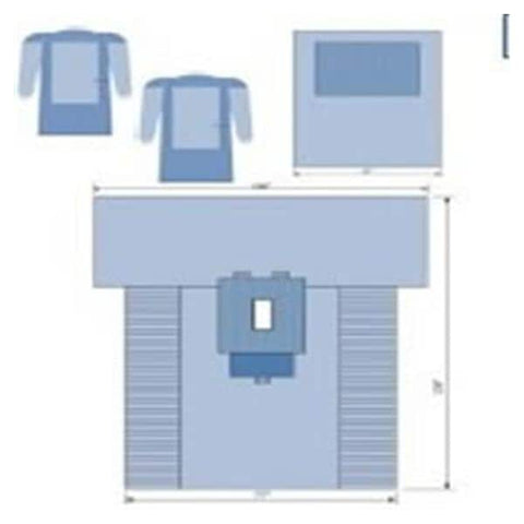 C Pack Laparotomy Abdominal VI With Large Fabric Reinforced SMS Gown 8/Ca - Core Medical, Inc - 60050