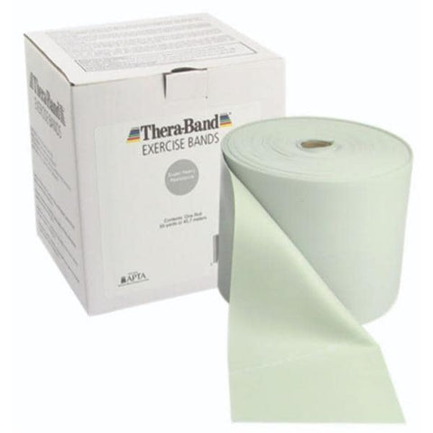 Fabrication Enterprises Band Exercise Thera-Band 50ydx5" Silver Super Heavy Latex Each - 10-1018