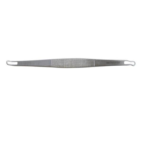 BR Surgical, LLC Extractor Comedone Schamberg 3-3/4" Slight Curve Crimped End Stainless Steel Each - BR74-11101