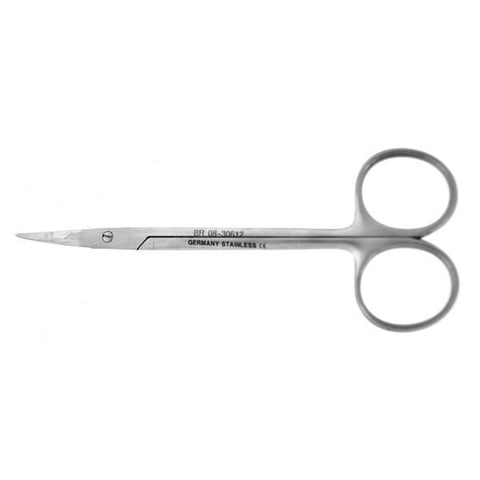 BR Surgical, LLC Scissors Undermining 4-1/2" Flat Pointed Smooth Curved Stainless Steel Each - BR08-30612