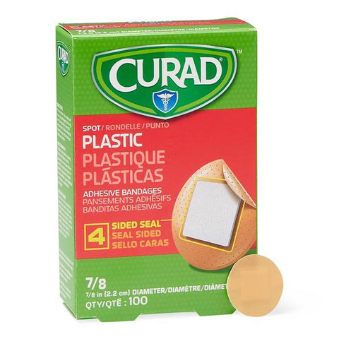Medline Industries Inc Bandage Spot Plastic Curad 7/8" Flexible Flesh LF 1200/Ca - NON25501