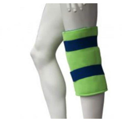 Brownmed Wrap Cold Therapy Polar Ice Standard Knee Fleece Green/Navy 13x15.75" Each - 30103