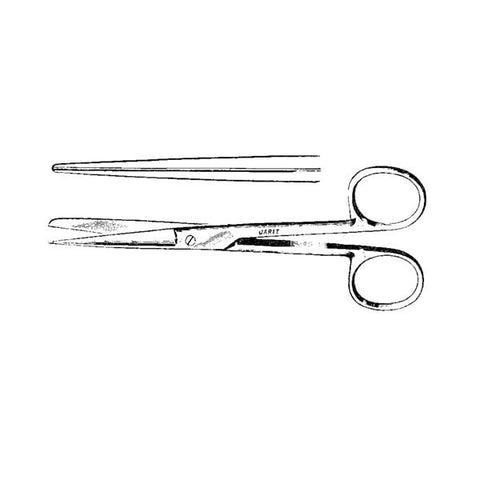 Integra Neurosciences Scissors Operating 4-1/2" Sharp/Blunt Straight Stainless Steel Each - 100-125