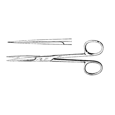 Integra Neurosciences Scissors Operating Deaver 5-1/2" Sharp/Sharp Straight Stainless Steel Each - 100-175