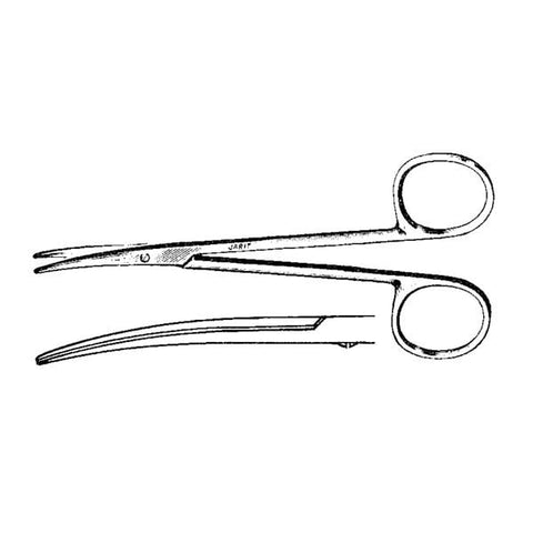 Integra Neurosciences Scissors Dissecting Jarit 5-1/4" Curved Stainless Steel Each - 100-270