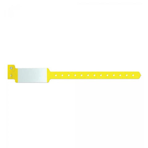 Precision Dynamics Corp. Wristband Identification Sentry SuperBand Poly Yellow Adult / Pediatric 500/Box - 5020-14-PDM