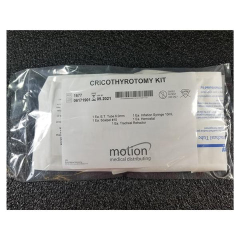 Motion Medical Distributing Kit Cricothyrotomy 6.0mm Each - 1677