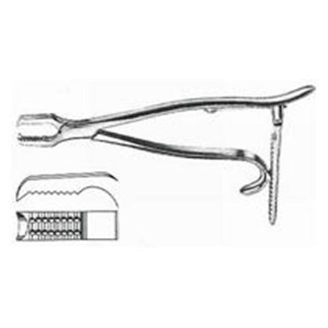 BR Surgical, LLC Forcep Bone Holding Kern 6" Ratchet Stainless Steel Each - BR32-38015