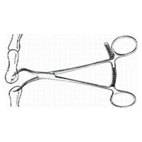 BR Surgical, LLC Forcep Bone Holding 5-1/4" Stainless Steel Each - BR32-40913
