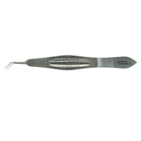BR Surgical, LLC Forcep Suture Castroviejo 4-1/4" 0.5mm Tip 45 Degree Angle Stainless Steel Each - BR43-15001