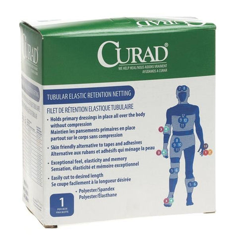 Medline Industries Inc Bandage Curad 28"x25yd Tubular Net/Elastic/Spandex/Polyester 7 White LF NS Each - NONNET07