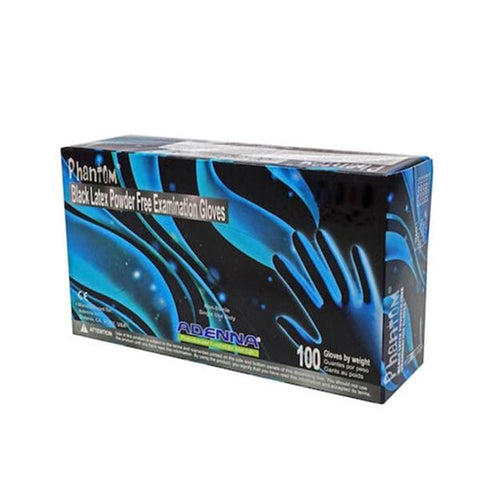 Adenna, Inc Gloves Exam Phantom Powder-Free Latex 9 in X-Small Black 1000/Ca - PHM910