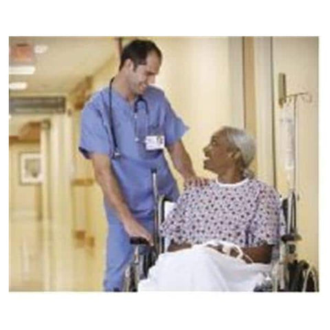 Encompass Group Gown Patient 55% Cotton / 45% Polyester 68x48 Unsx Blu/Muv Atlnts Adlt Each - 45268-ATL