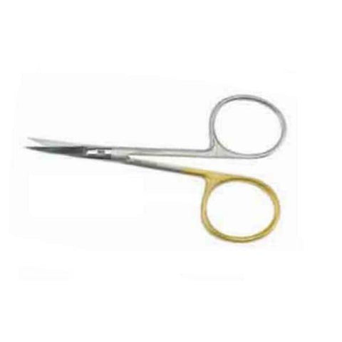 Centurion Medical Products Scissors Surgical Iris 4" Delicate Curved Stainless Steel Disposable 20/Ca - 67450