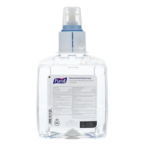 Gojo Industries Inc Sanitizer Hnd Fm Purell Advanced f/ LTX-12 Dspnsr 70% Alc 1200 Rfl Btl Frt 2/Ca - 1905-02