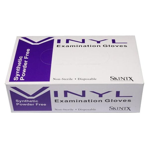 TG Medical Gloves Exam SkinTX Powder-Free Vinyl Latex-Free Medium White 100/Bx, 10 BX/CA - 70010F