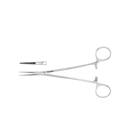Miltex Forcep Hemostatic Adson Meister-Hand 7-1/4" Serrated Straight Stainless Steel Each - Integra Miltex - MH7-240