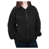 Ultraclub Jacket Warm-Up Fleece 100% Polyester Womens Navy Large 2 Pockets Each - 939NVYL