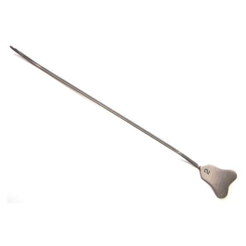 BR Surgical, LLC Probe Fistula 16.5cm Slightly Curved Tip German Stainless Steel Each - BR68-12502